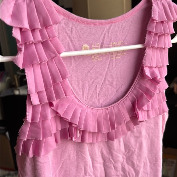 Pink/Lavender Ruffle Sleeveless Top - Picture 6 of 6
